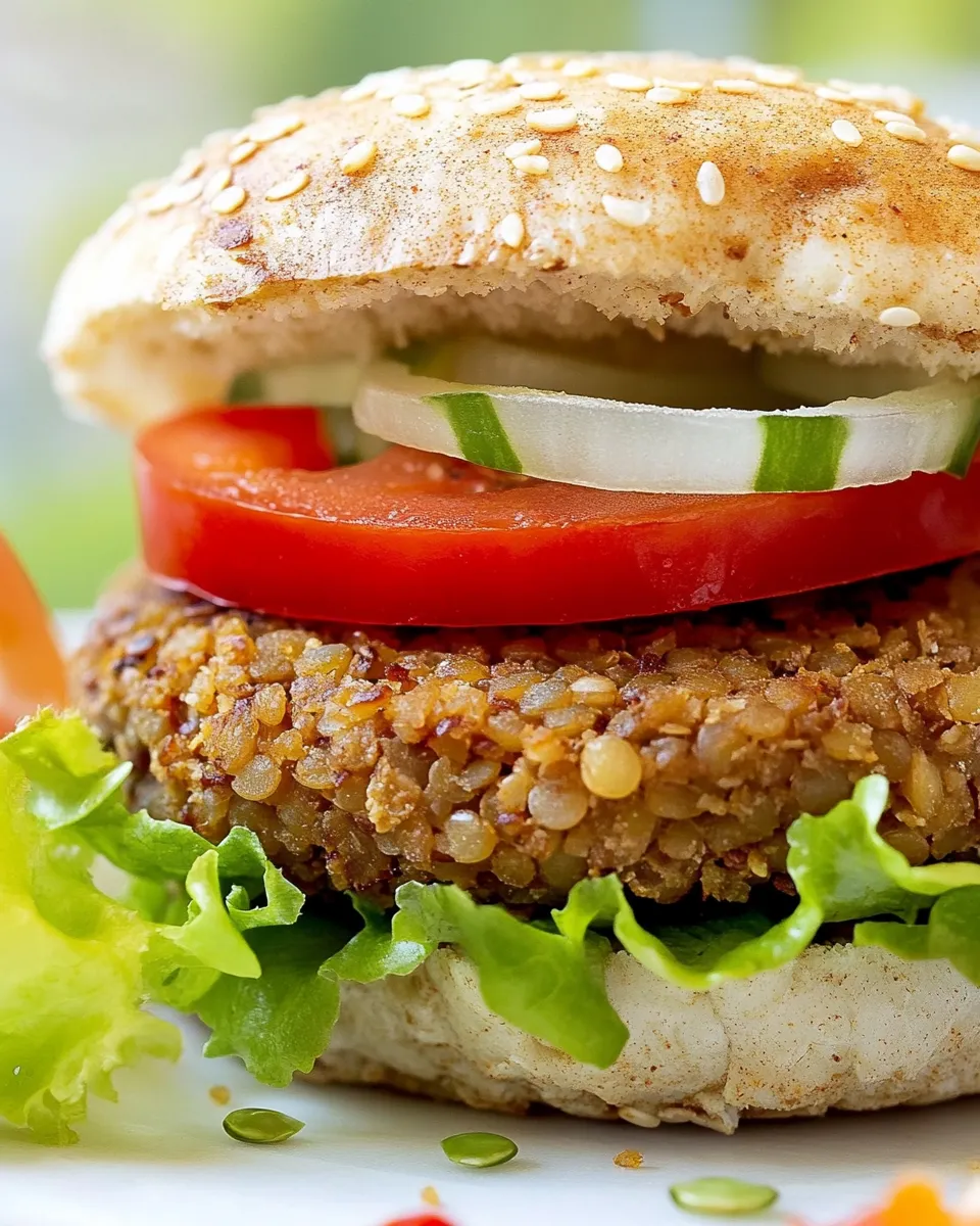 Easy Quinoa Lentil Burger recipe photo