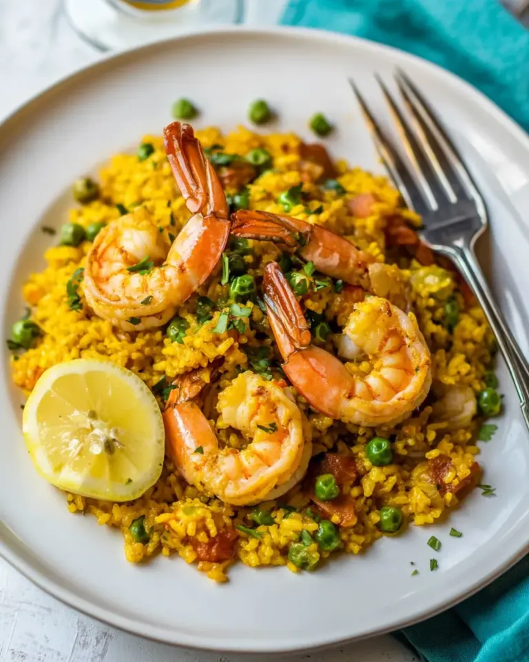 Homemade Quinoa and Shrimp Paella photo