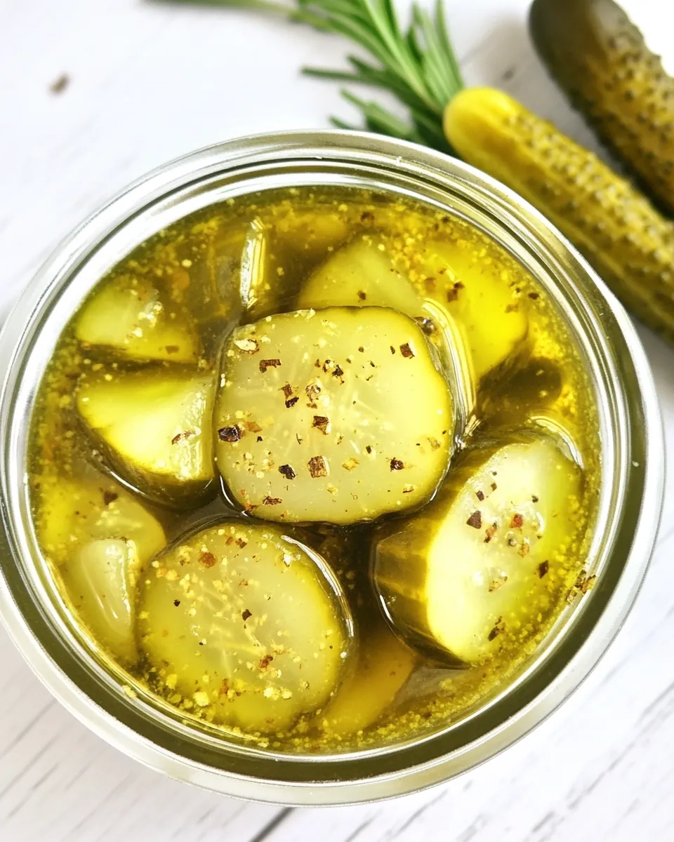 Delicious Ranch Pickles shot