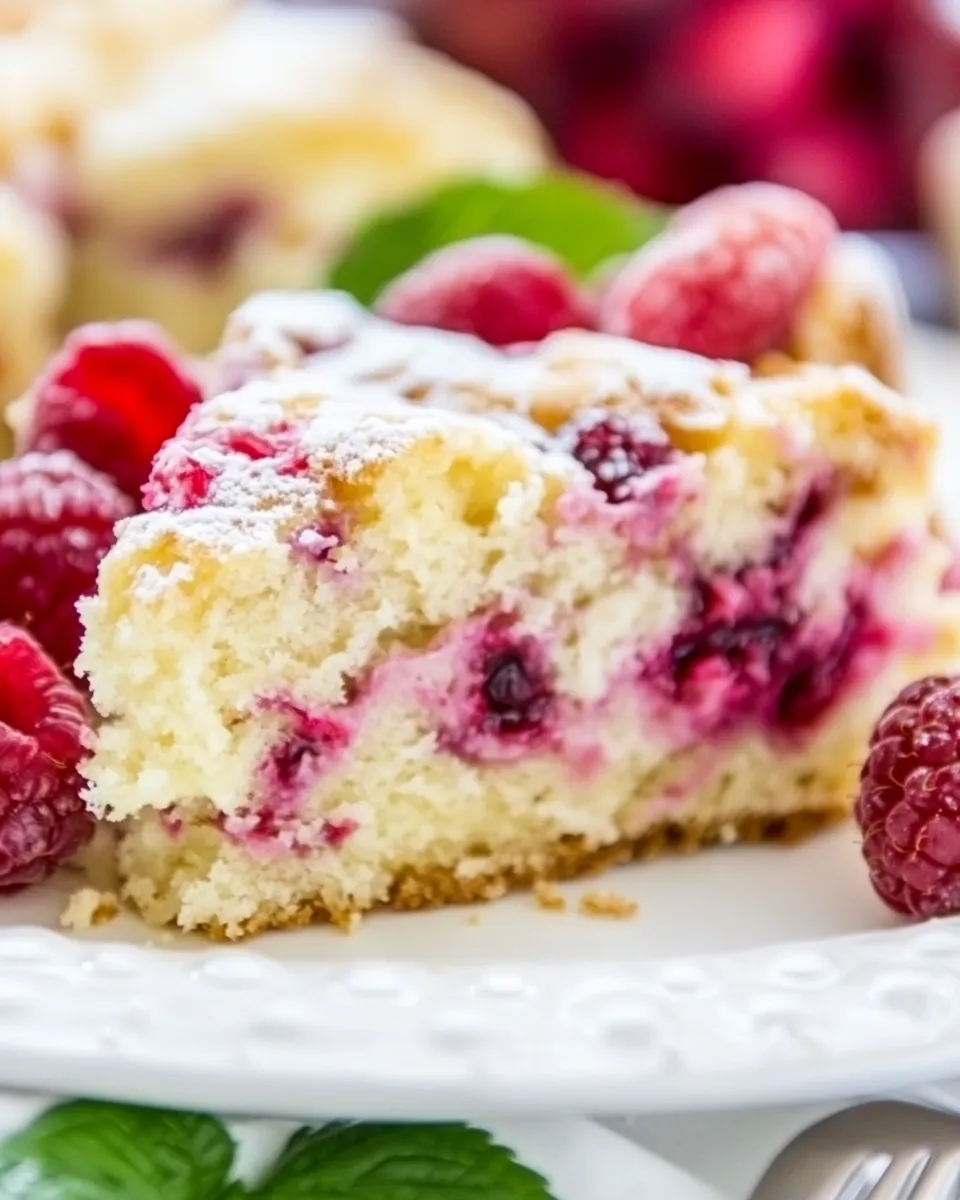 Delicious Raspberry Cream Cheese Coffee Cake image