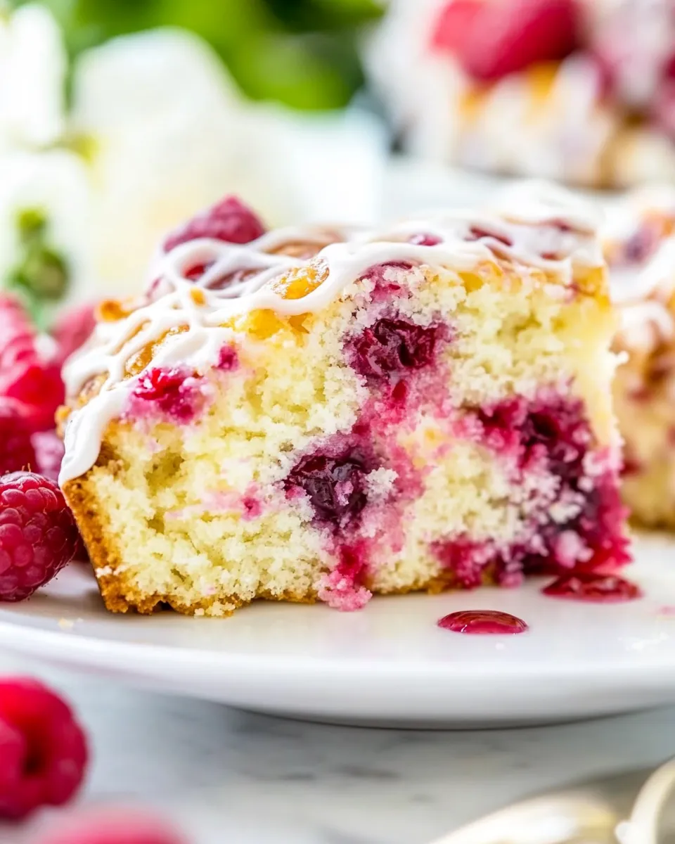 Classic Raspberry Cream Cheese Coffee Cake dish photo