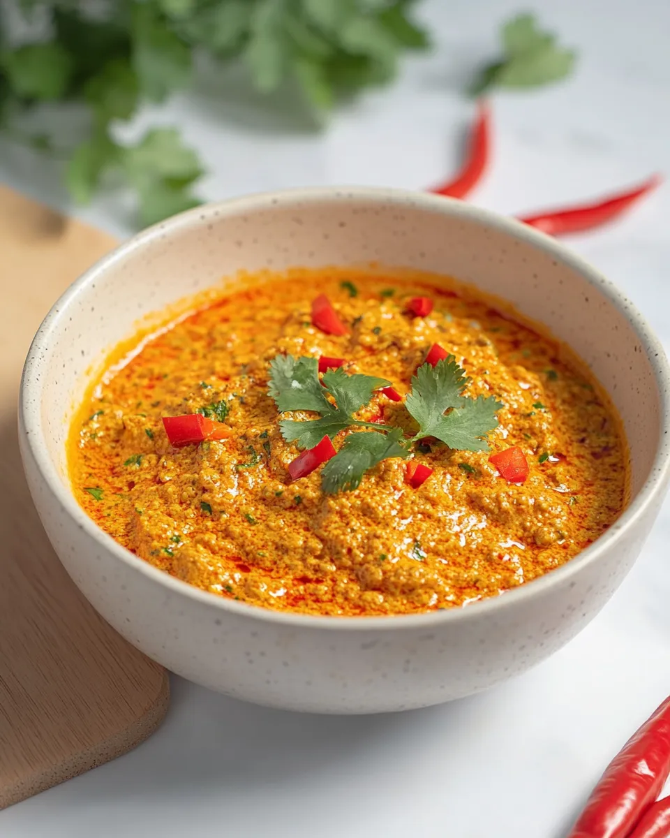 Delicious Red Curry Paste shot