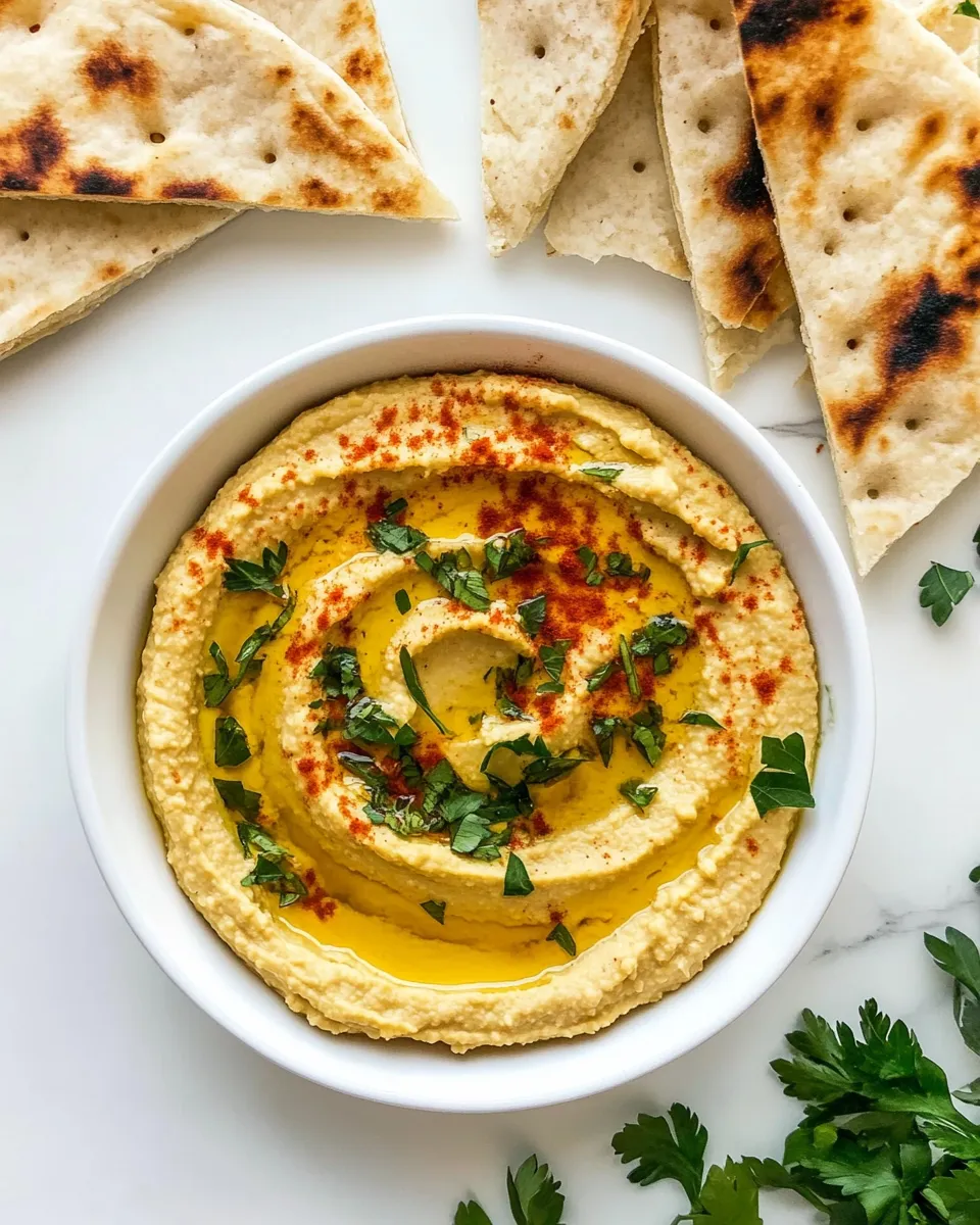 Delicious Red Lentil Hummus shot