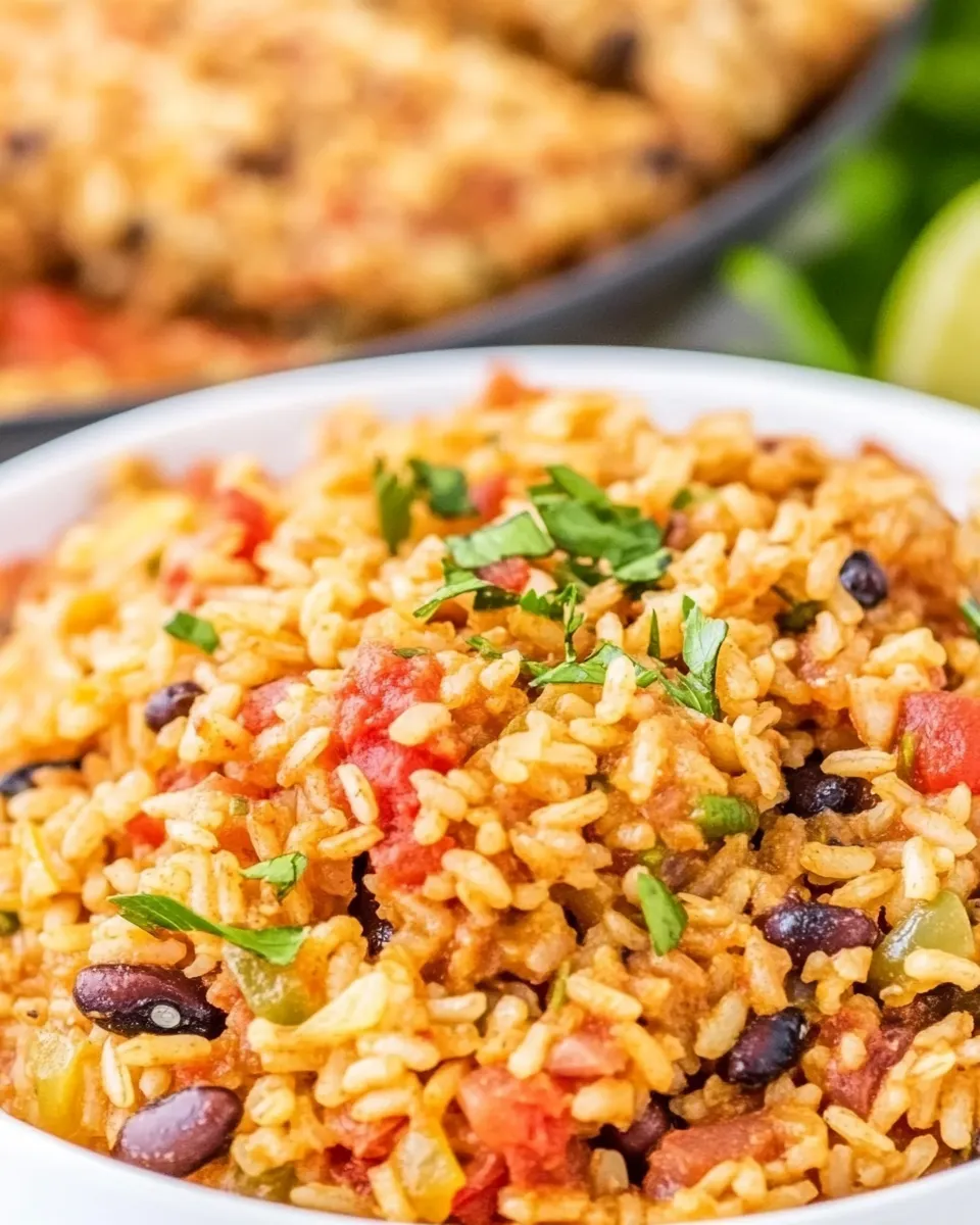 Classic Red Rice and Beans Recipe dish photo