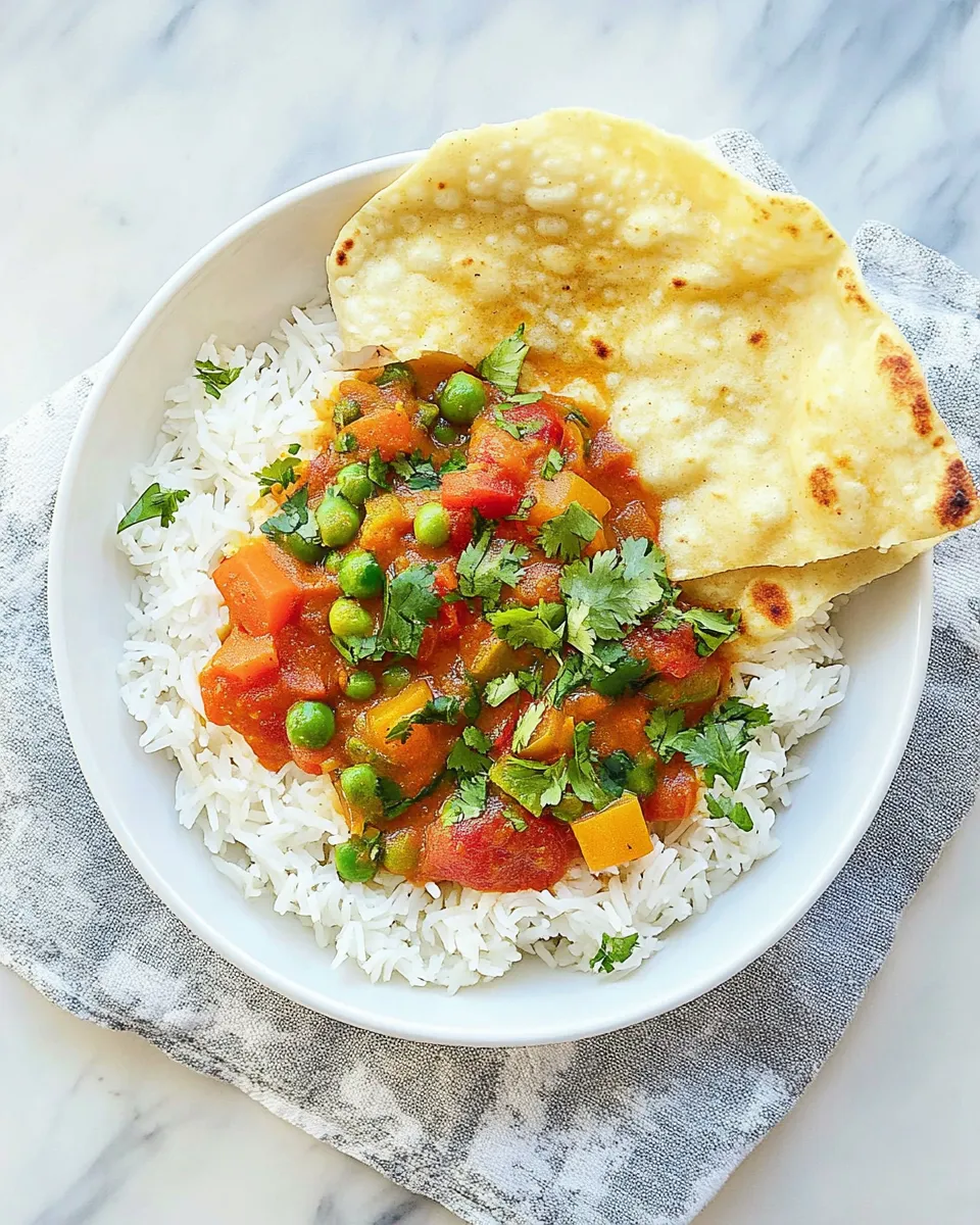 Easy Red Vegetable Curry recipe photo