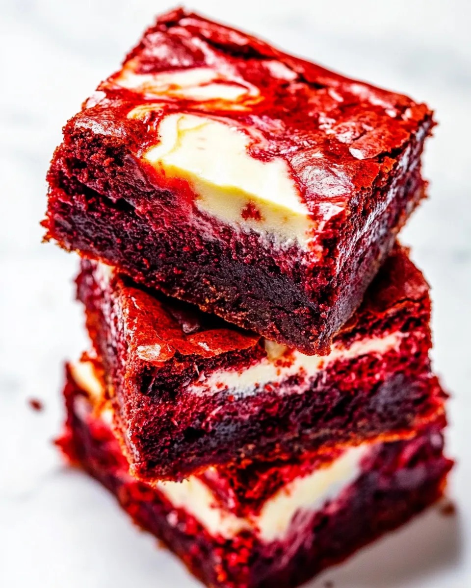 Homemade Red Velvet Cheesecake Brownies photo