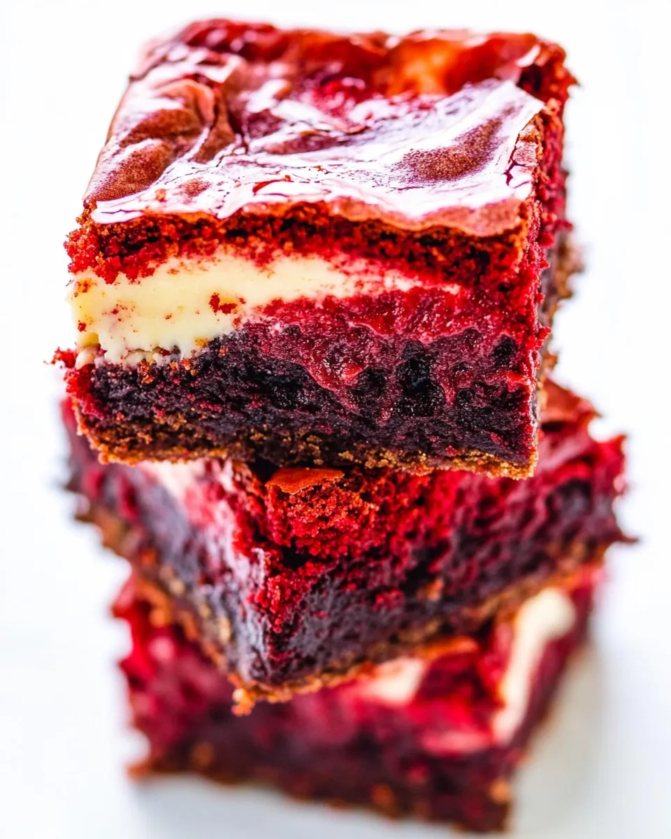 Classic Red Velvet Cheesecake Brownies image