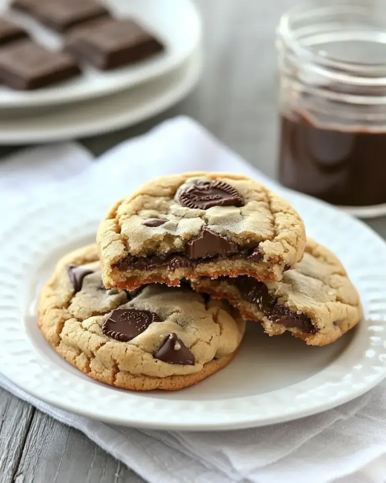 Homemade Reeses Cup Stuffed Chocolate Chip Cookies photo