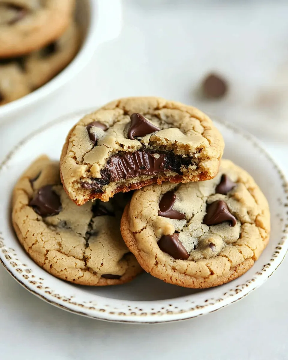 Easy Reeses Cup Stuffed Chocolate Chip Cookies recipe photo