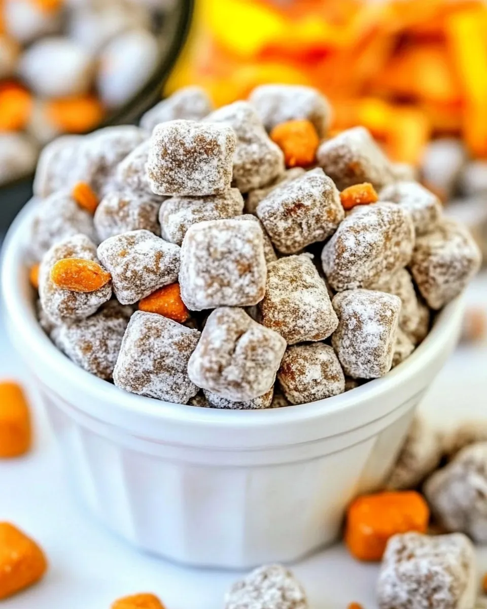 Easy Reeses Muddy Buddies food shot