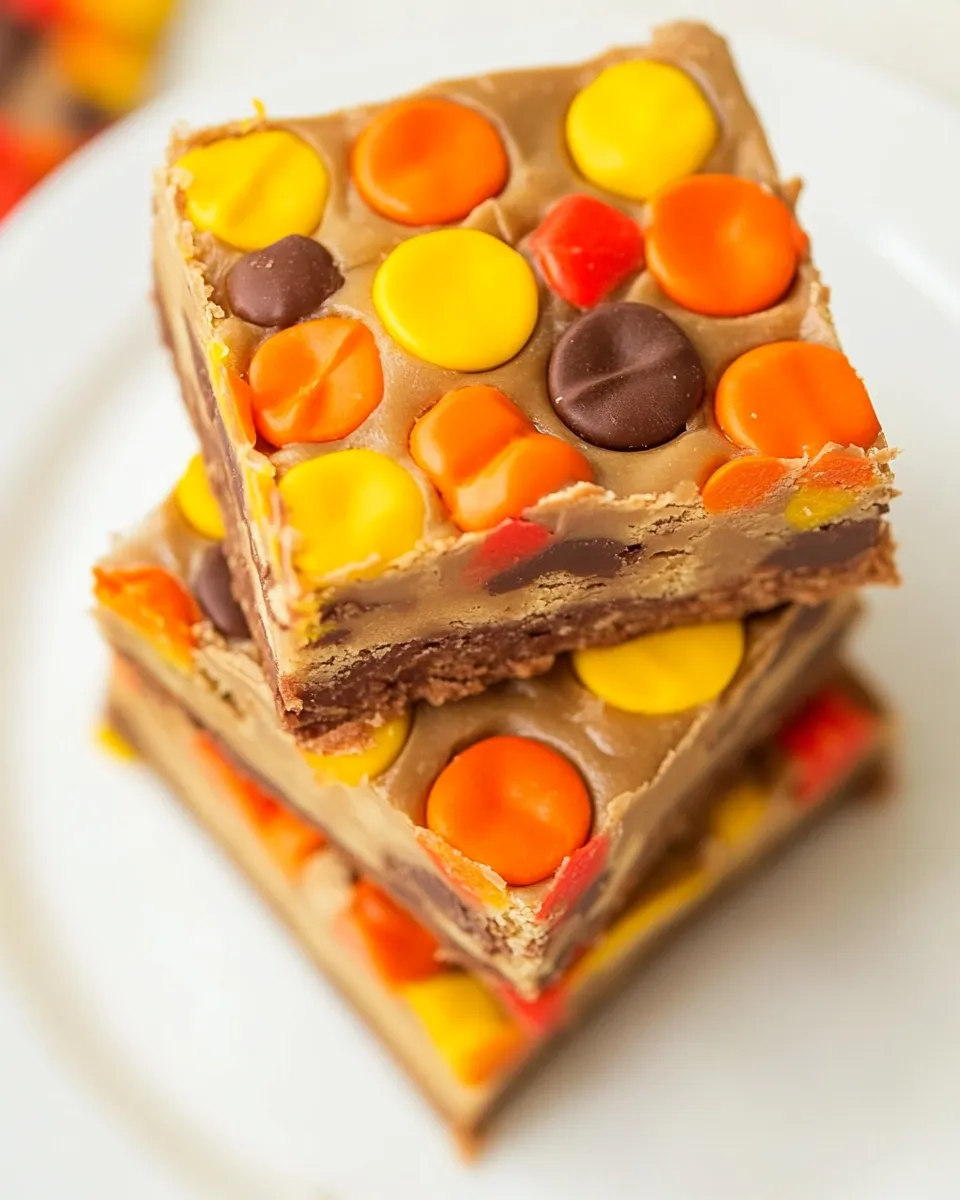 Homemade Reeses Pieces Bars photo