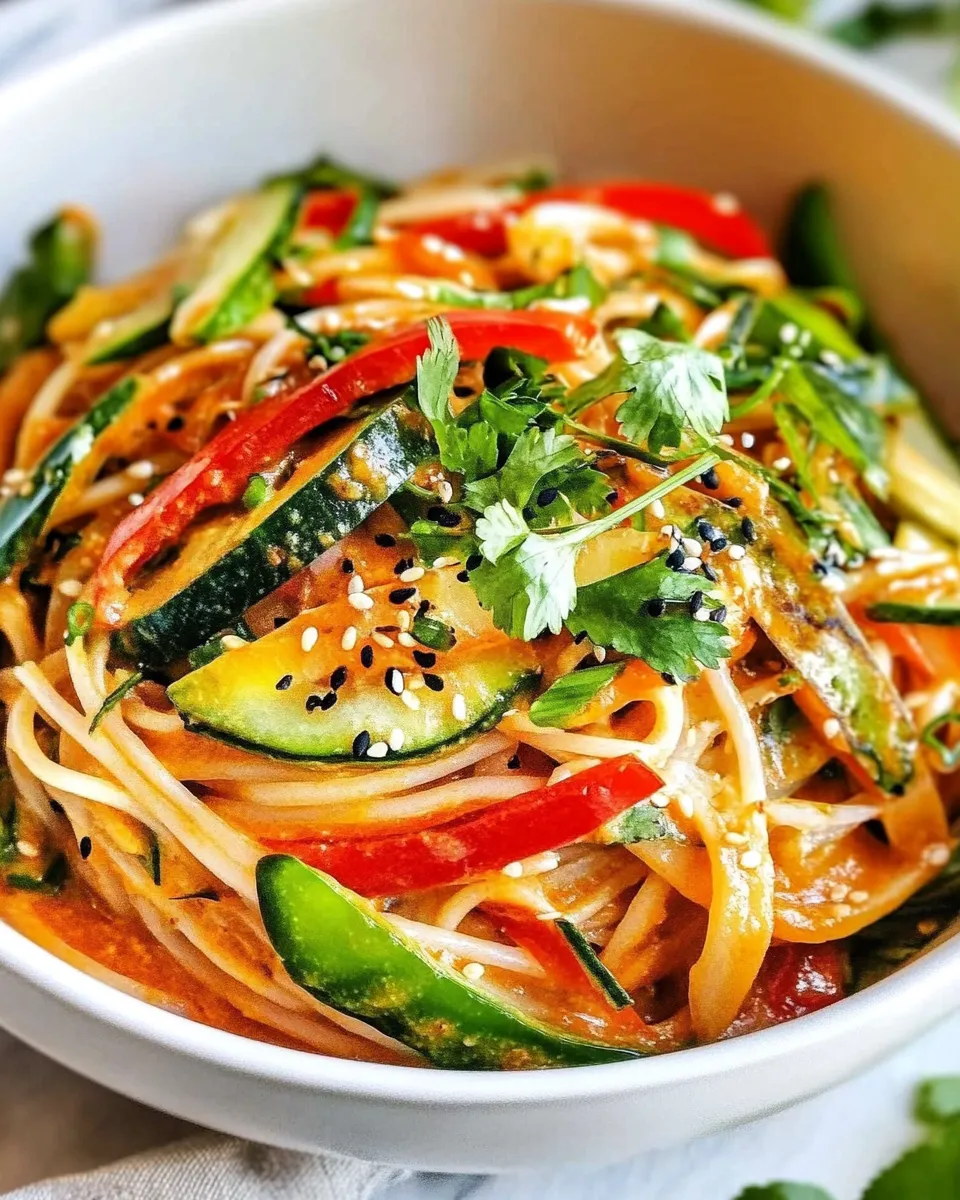Easy Rice Noodles in Coconut Curry Sauce recipe photo