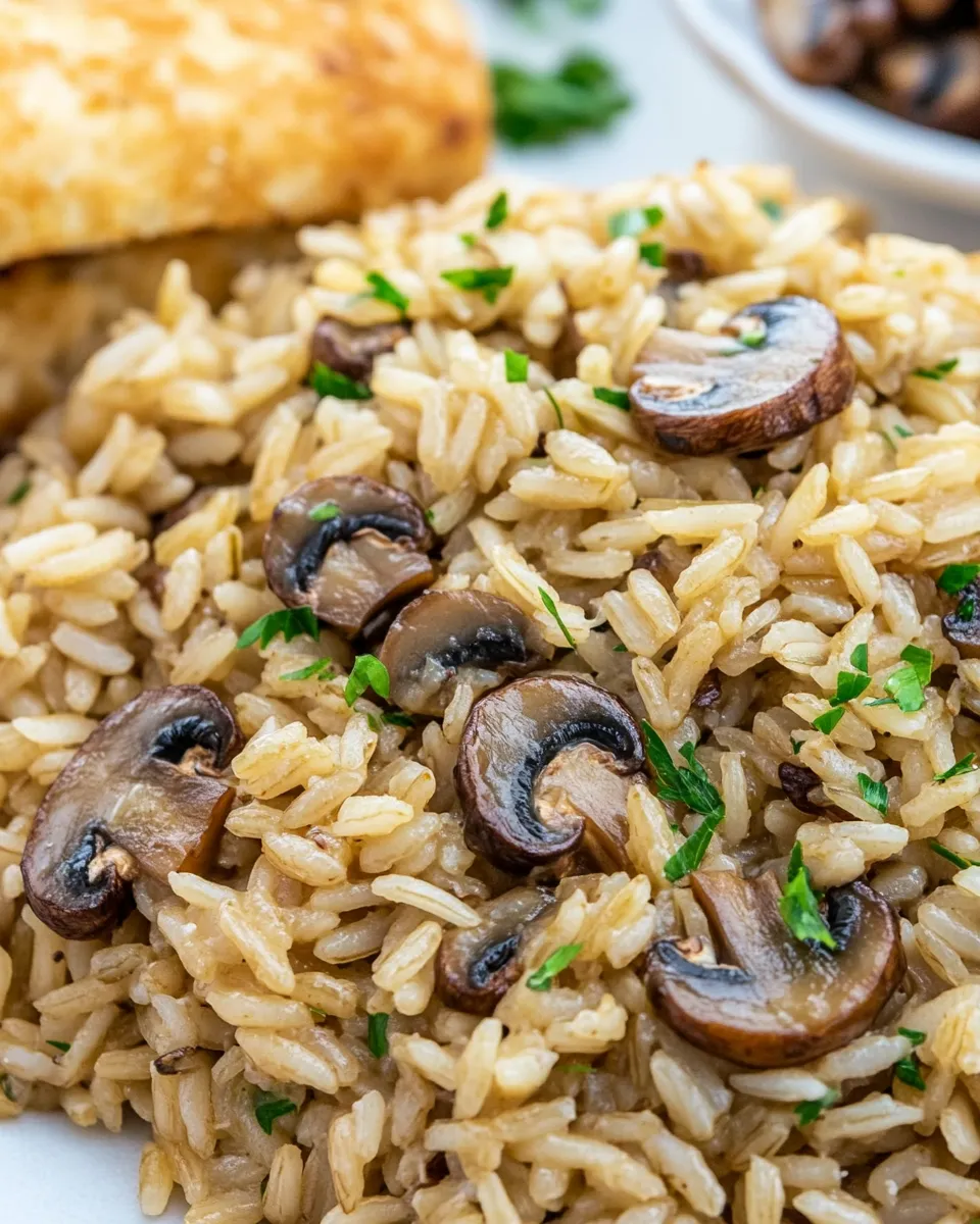 Easy Rice with Mushrooms recipe photo