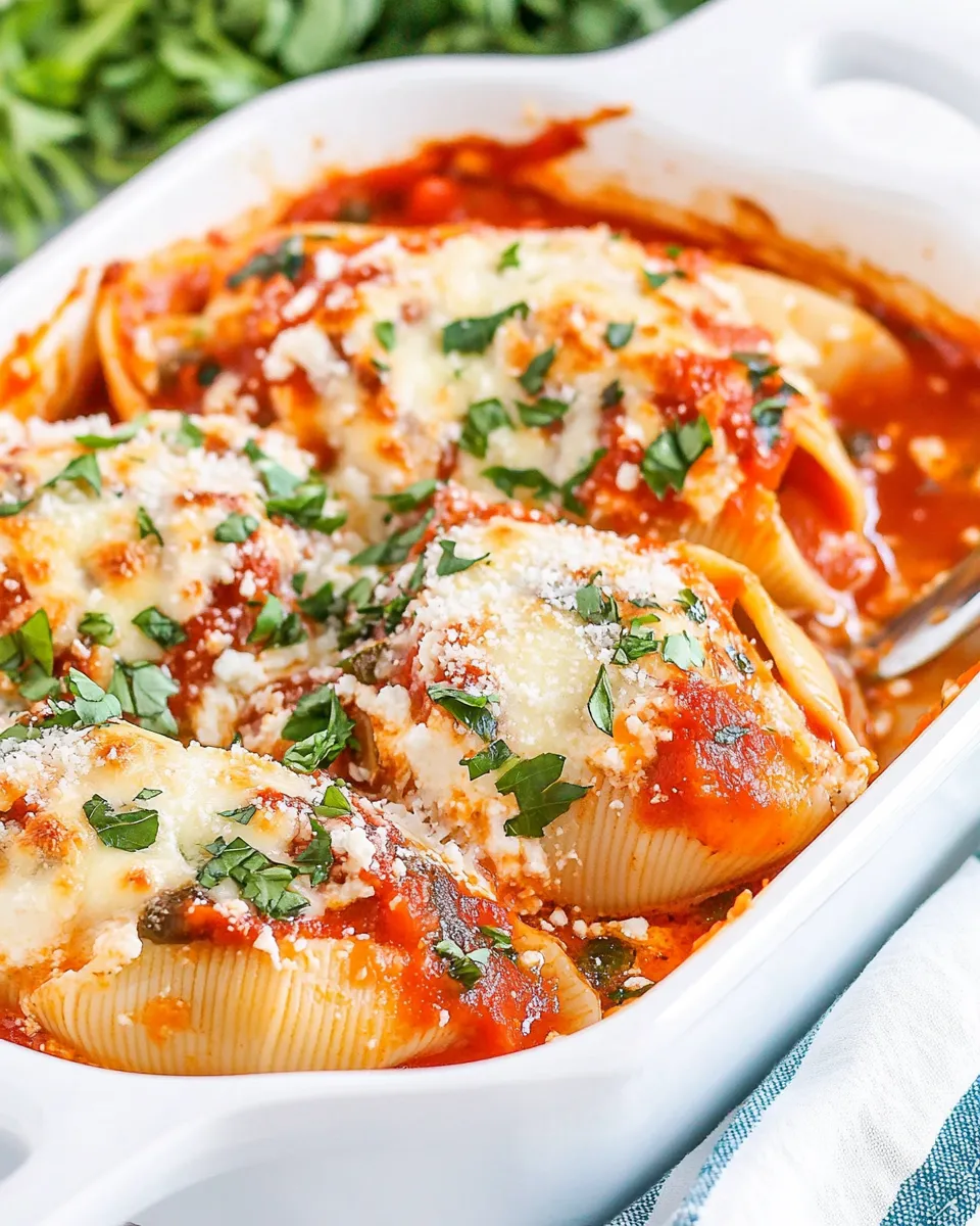 Delicious Ricotta Stuffed Shells shot