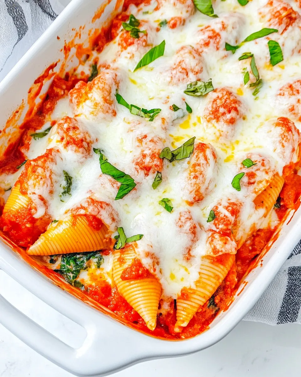 Homemade Ricotta and Spinach Stuffed Shells photo