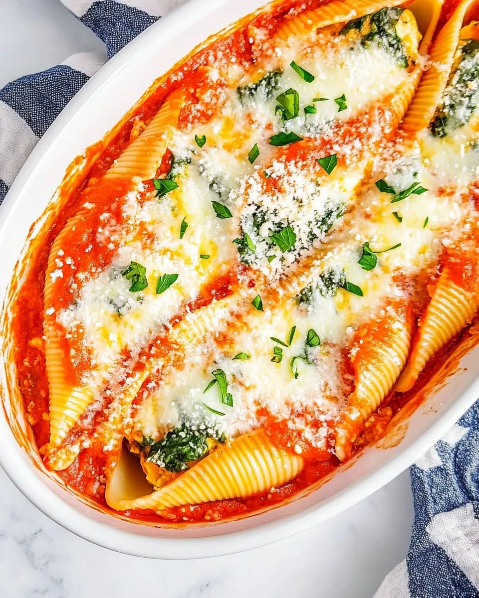 Delicious Ricotta and Spinach Stuffed Shells recipe photo