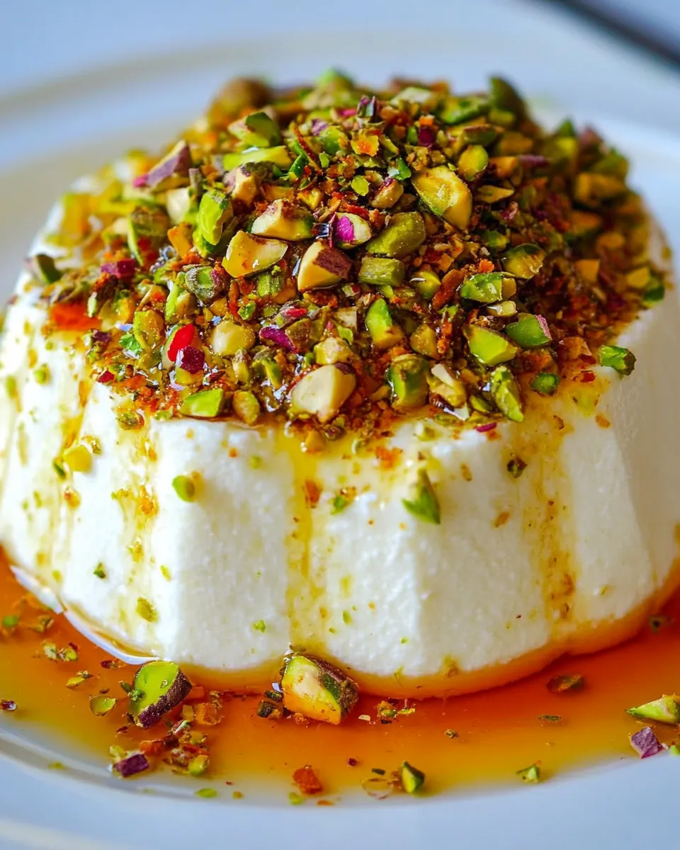 Delicious Ricotta with Honey & Pistachios shot