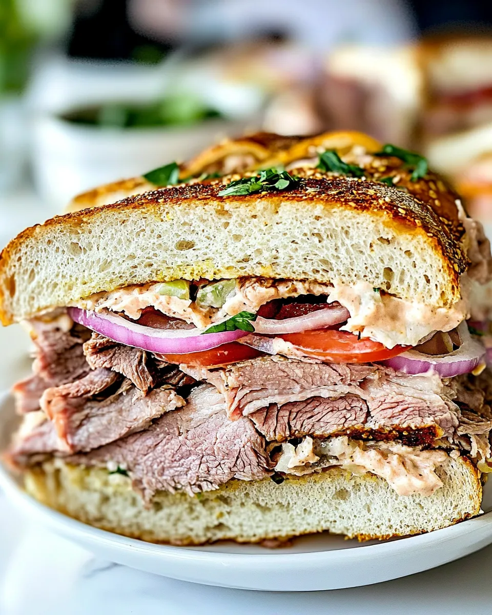 Homemade Roast Beef Sandwich photo