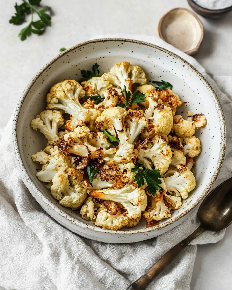 Healthy Roasted Air-Fryer Cauliflower recipe photo