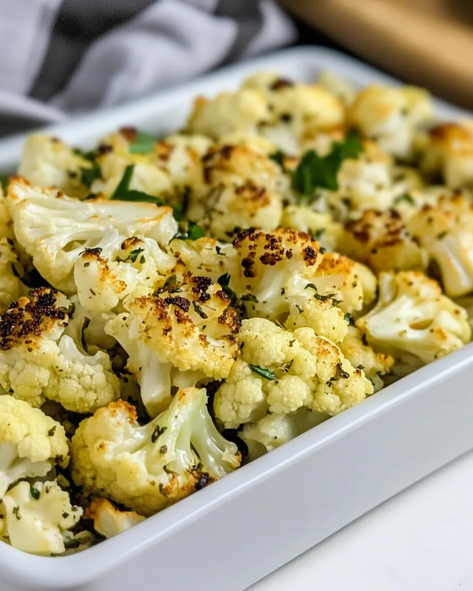 Homemade Roasted Cauliflower with Garlic photo