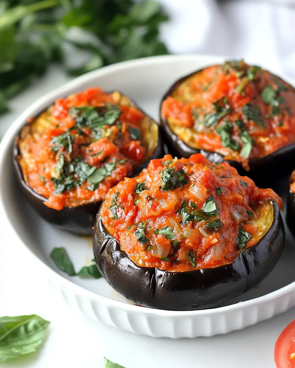 Savory Roasted Eggplant with Fresh Tomato Skillet Sauce dish photo