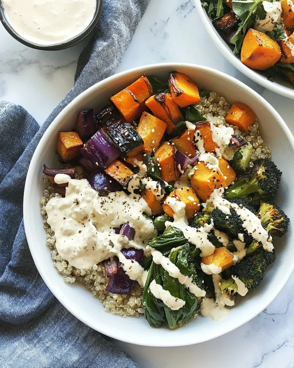 Homemade Roasted Vegetable Quinoa Bowls photo