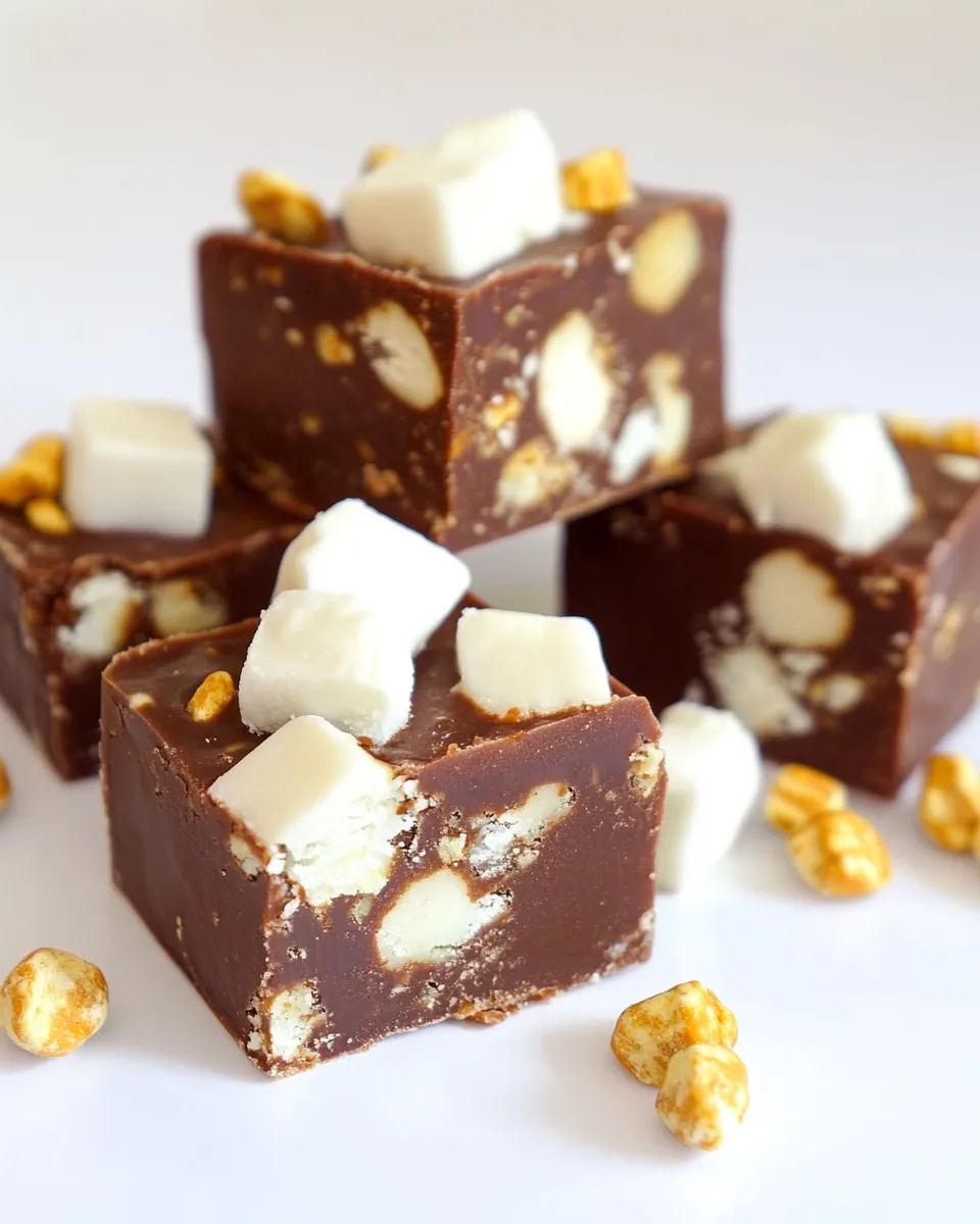 Homemade Rocky Road Fudge Recipe photo
