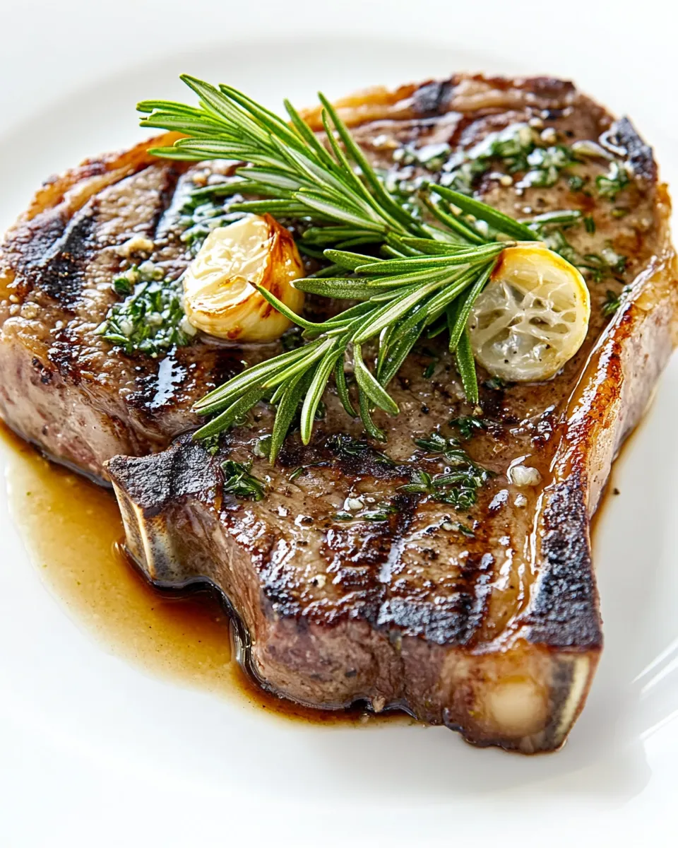 Delicious Rosemary Garlic Steak image