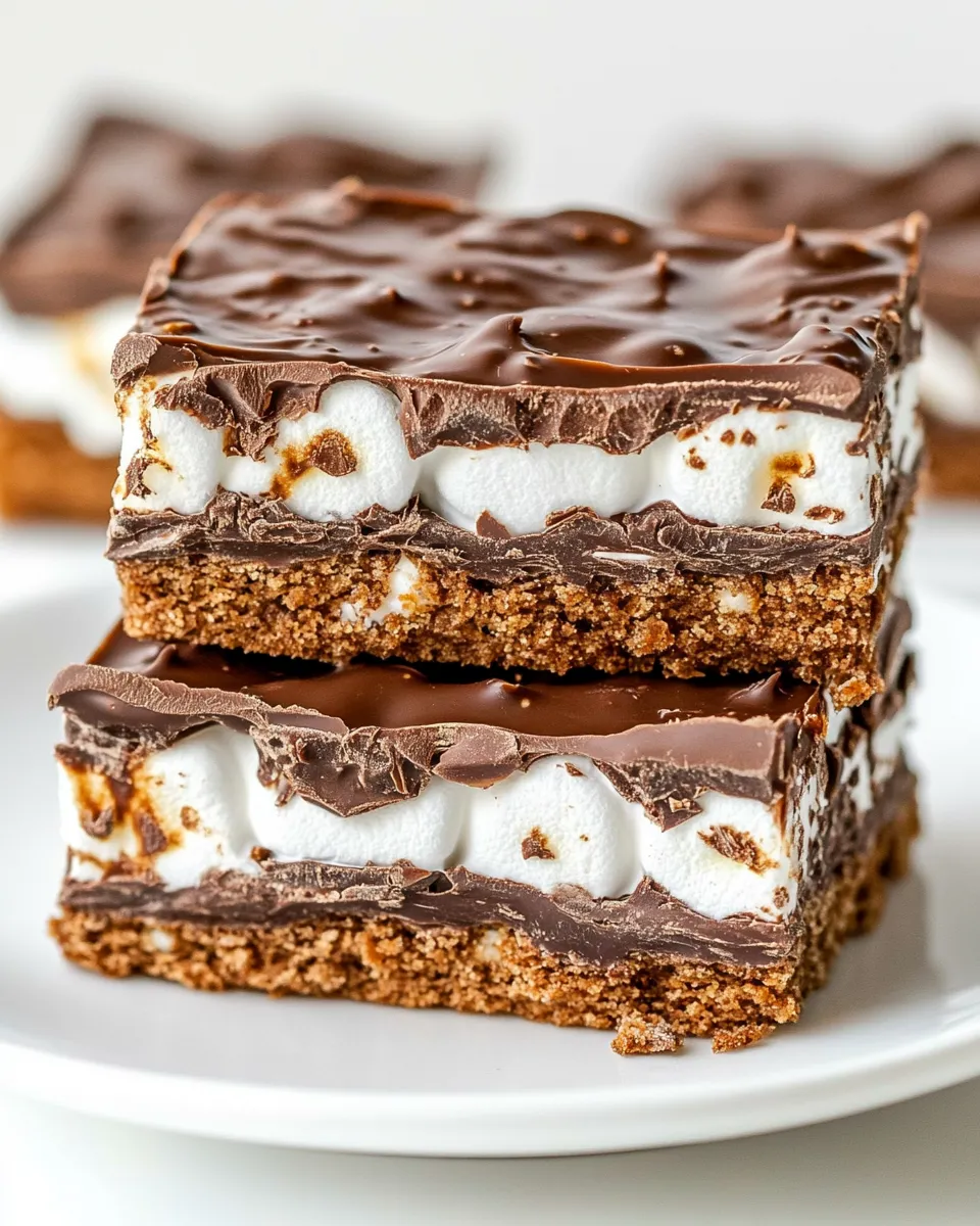 Delicious Royal Chocolate Marshmallow Bars image
