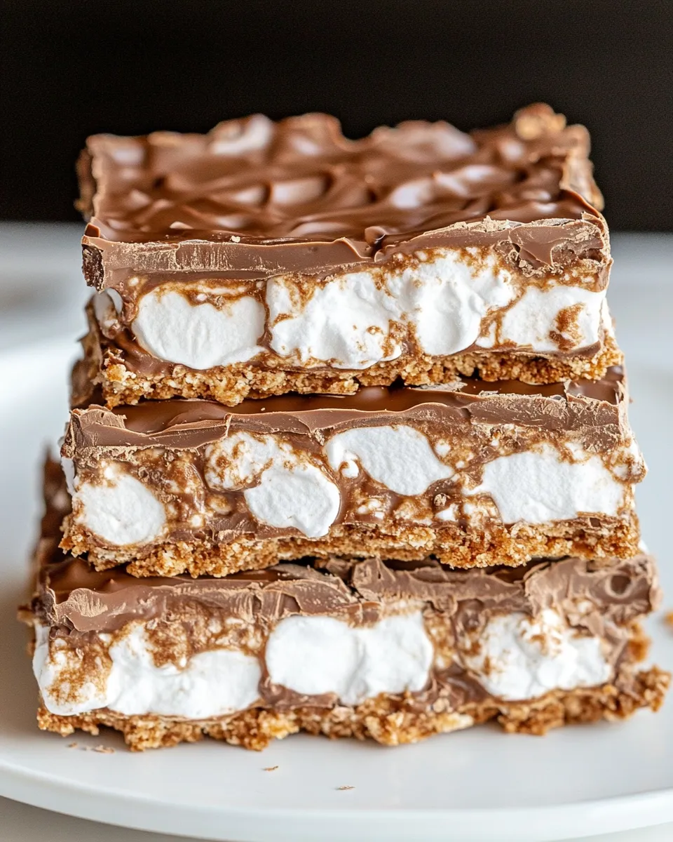 Easy Royal Chocolate Marshmallow Bars recipe photo