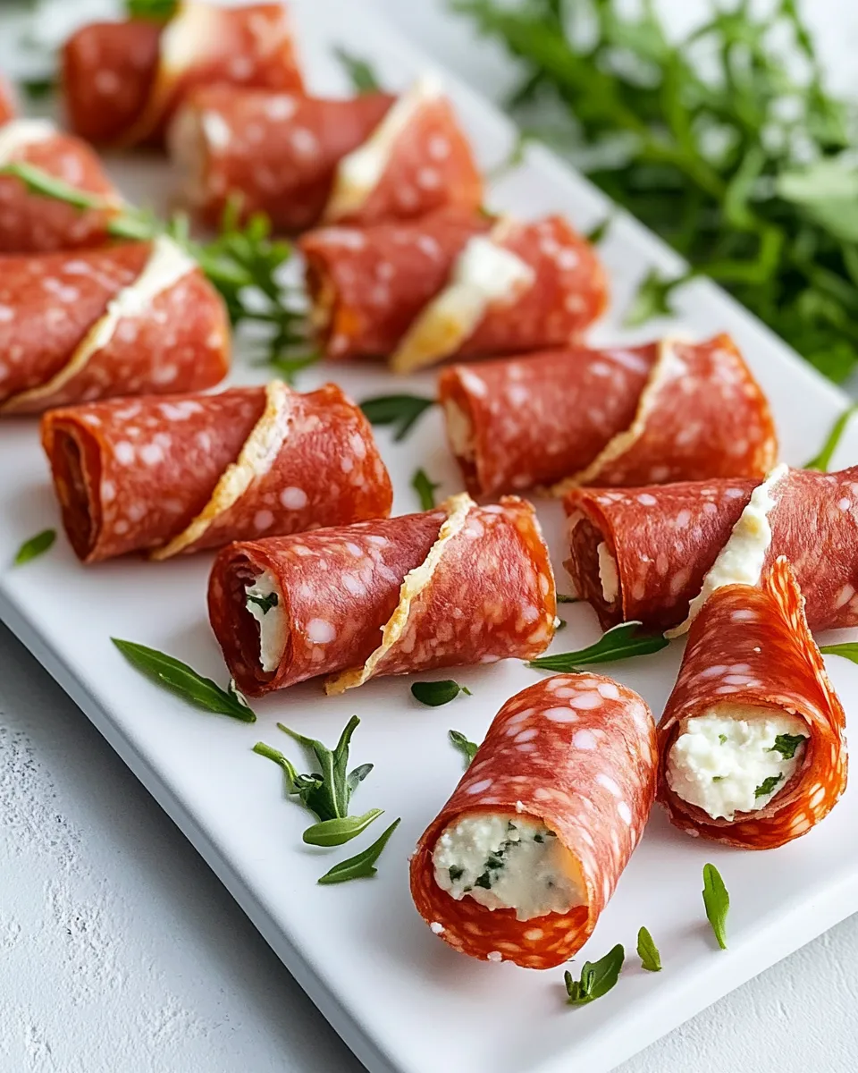 Delicious Salami Roll Ups image