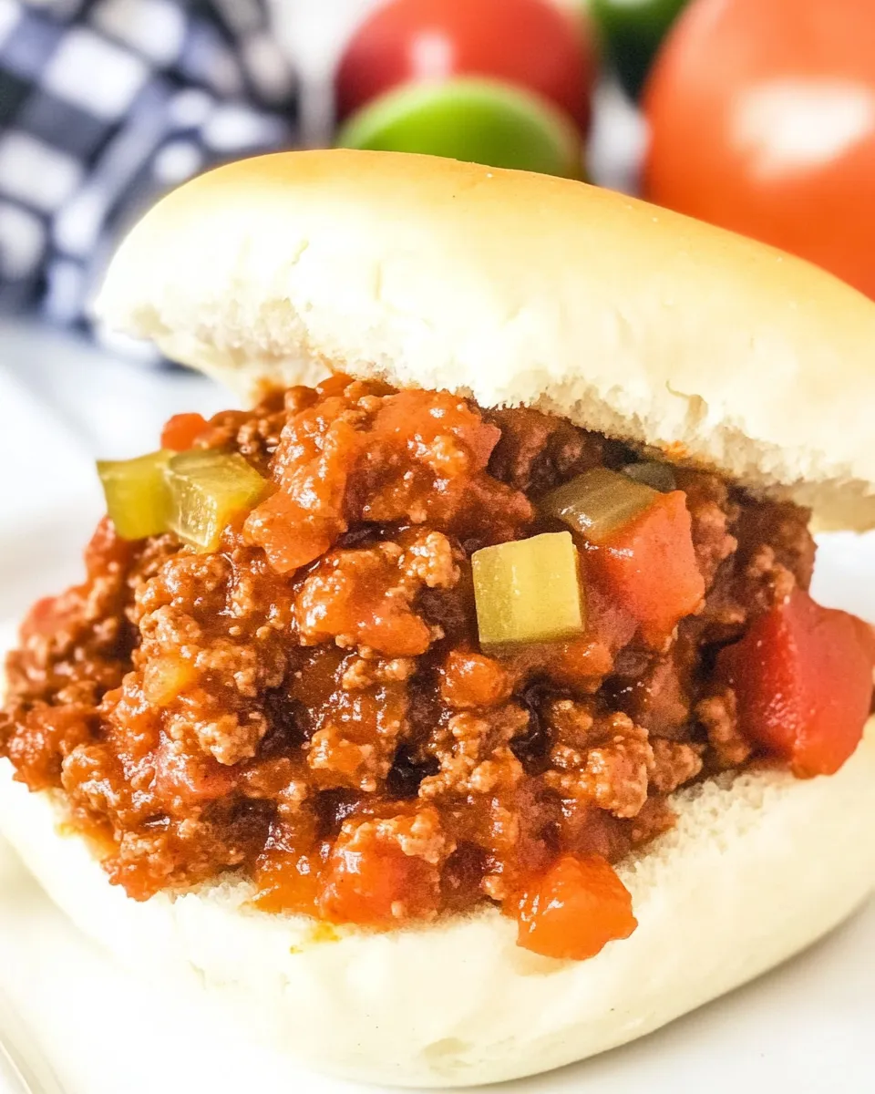 Homemade Salsa Sloppy Joes recipe photo