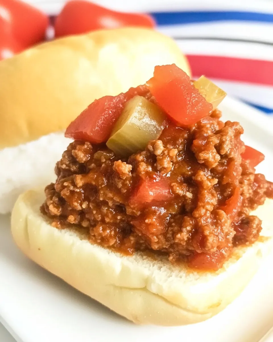 Classic Salsa Sloppy Joes dish photo