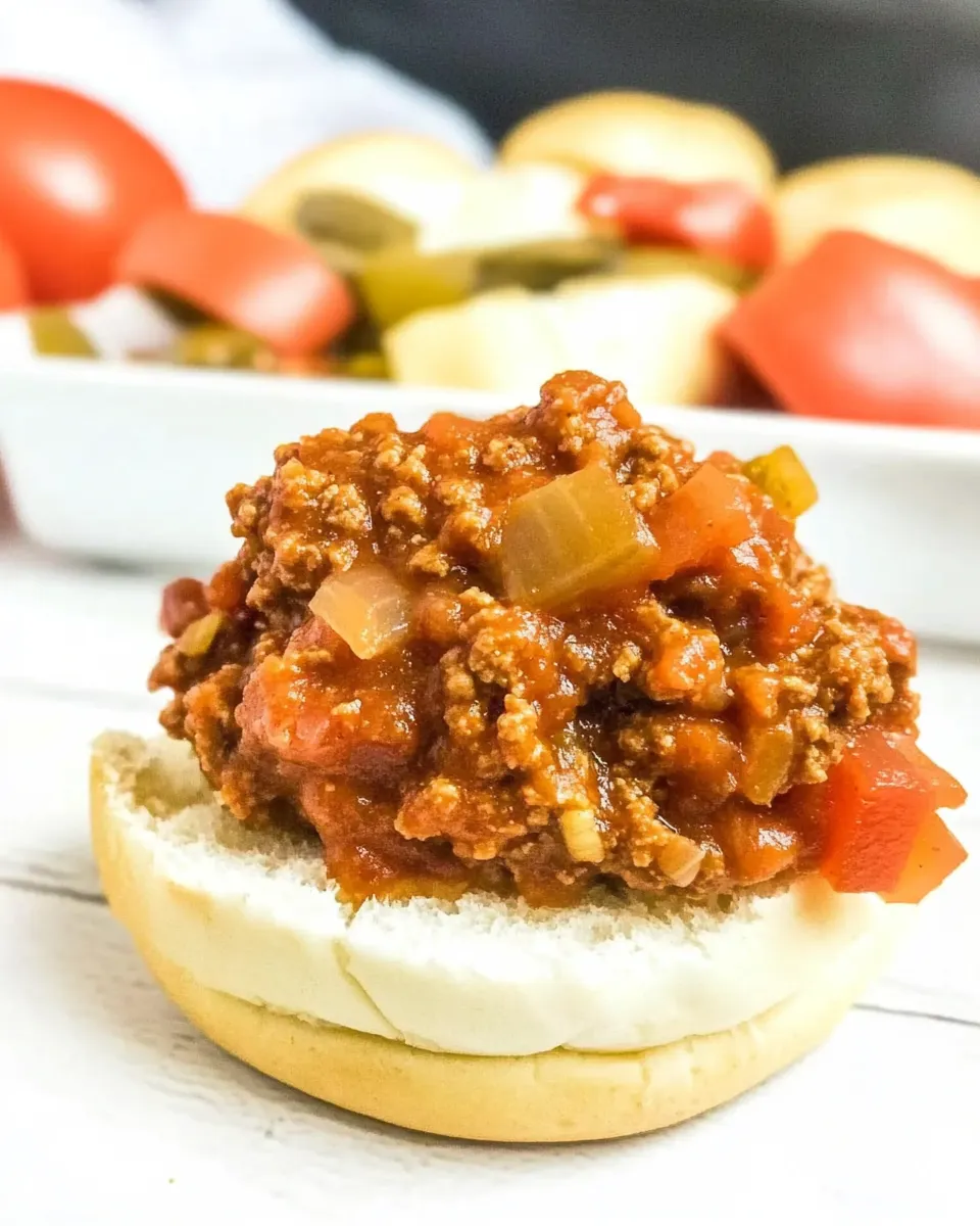 Easy Salsa Sloppy Joes food shot