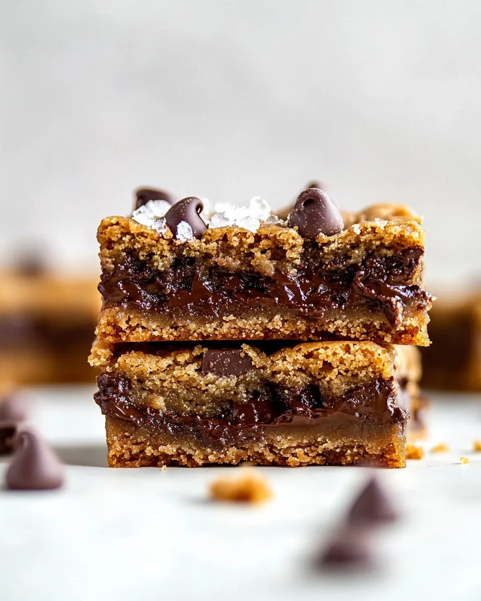 Classic Salted Brown Butter Chocolate Chip Cookie Bars. dish image