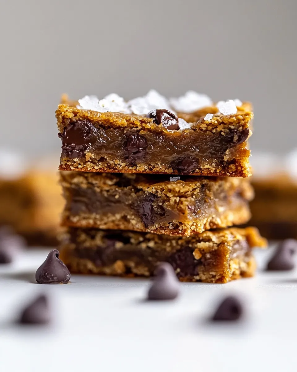 Classic Salted Brown Butter Chocolate Chip Cookie Bars. image