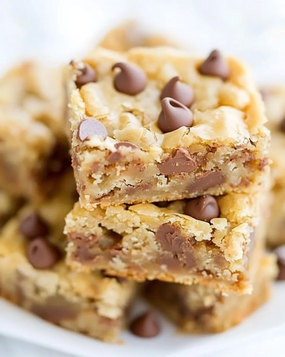 Homemade Salted Chocolate Chip and Toffee Blondies photo