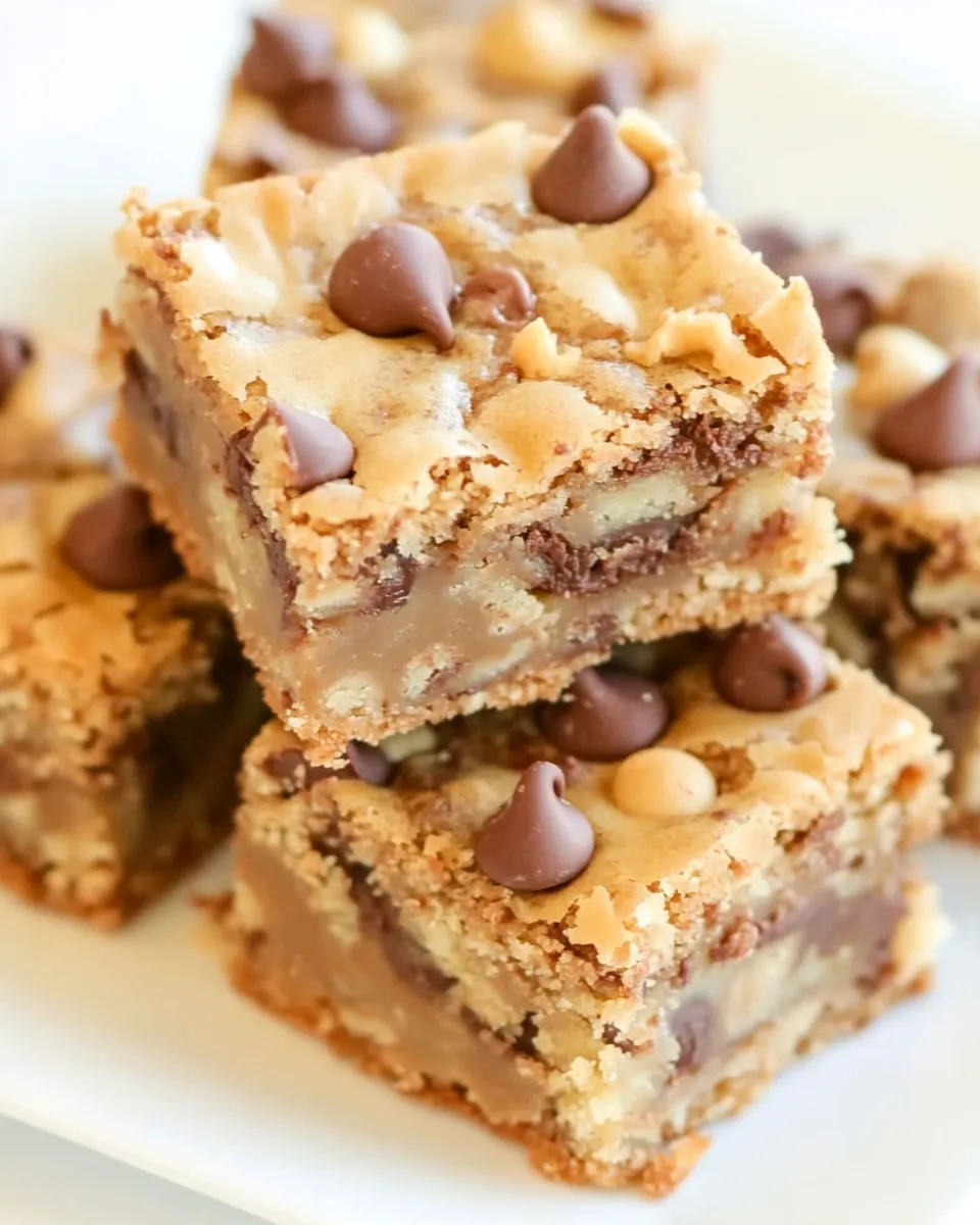 Easy Salted Chocolate Chip and Toffee Blondies image