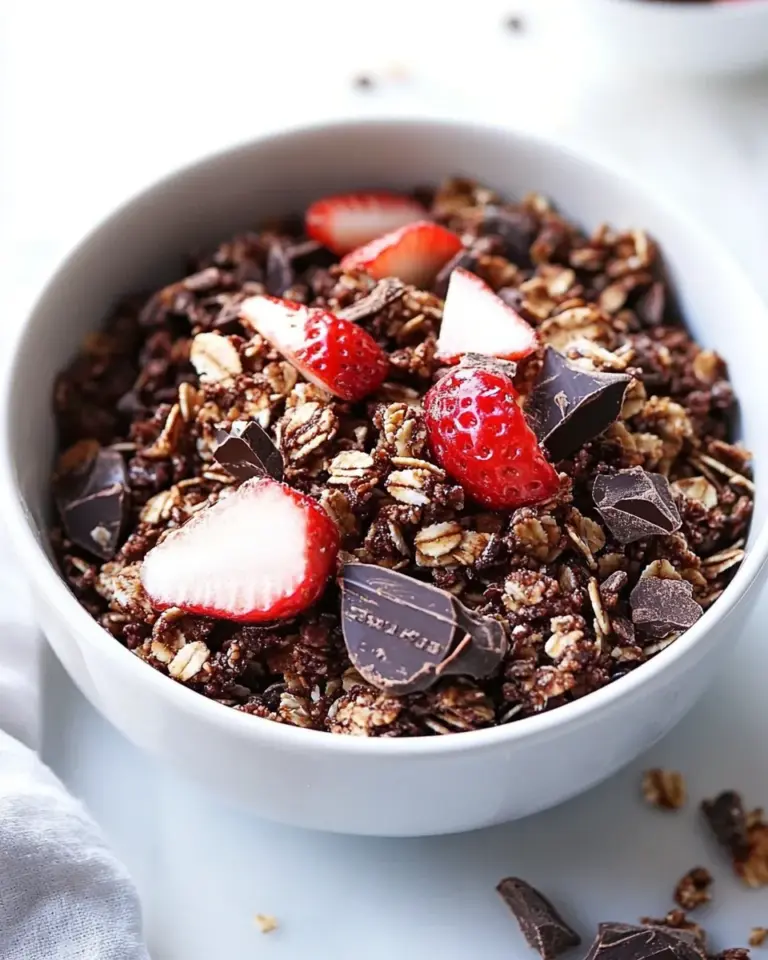 Homemade Salted Dark Chocolate Granola photo