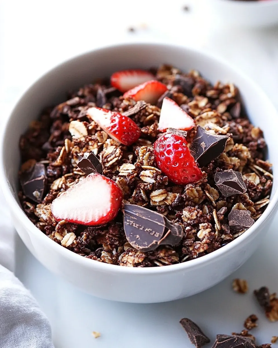 Homemade Salted Dark Chocolate Granola photo