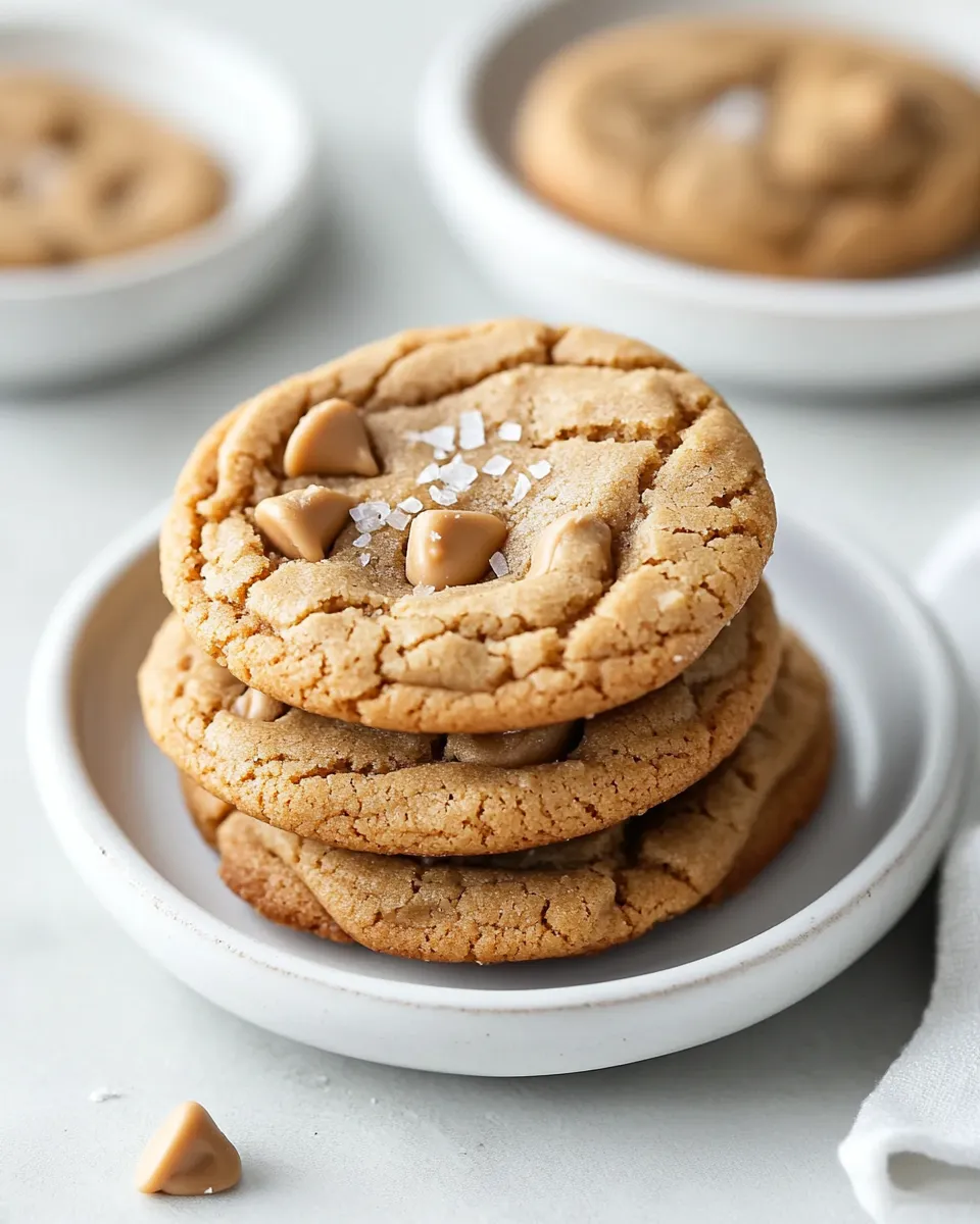 Classic Salted Peanut Butter Chip Cookies image
