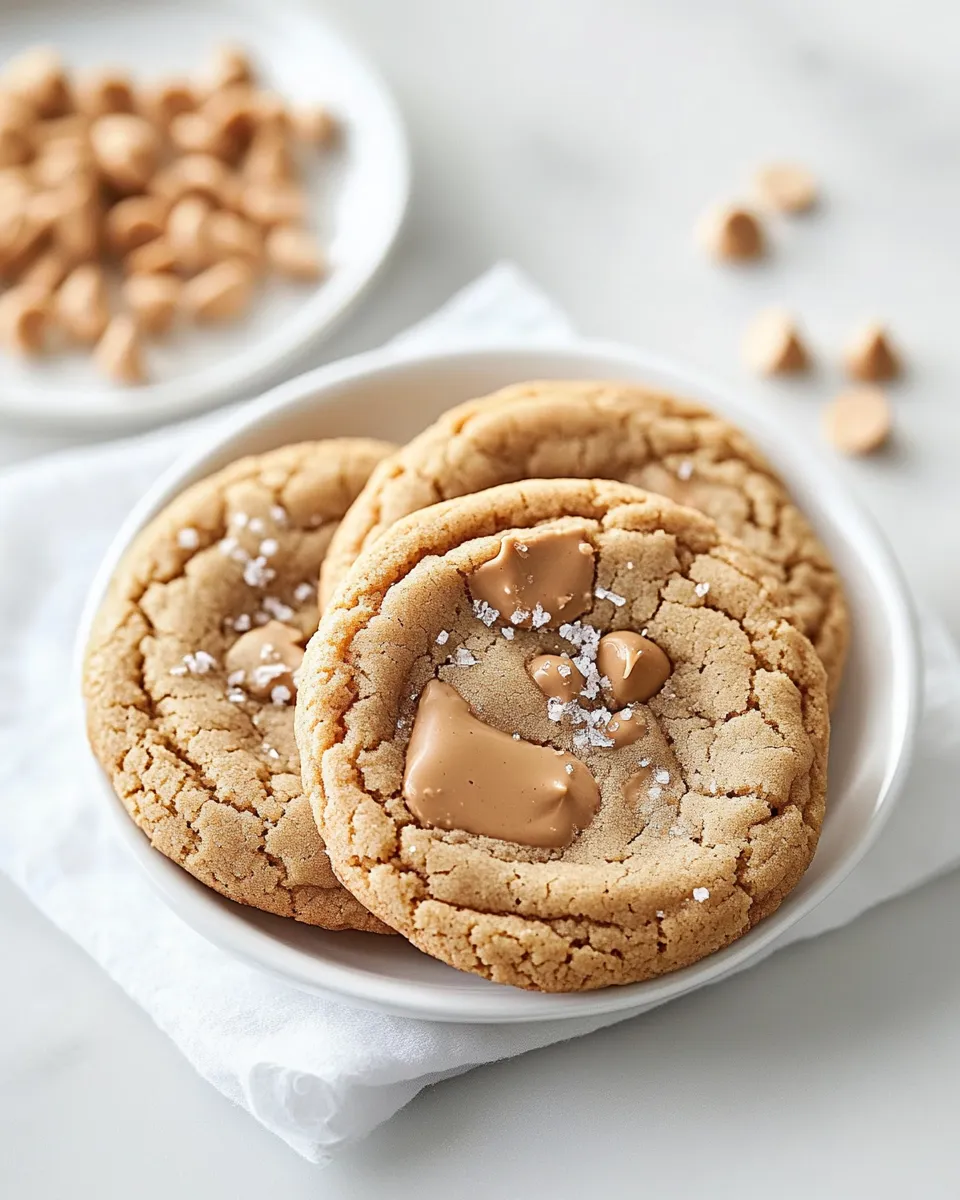 Delicious Salted Peanut Butter Chip Cookies shot