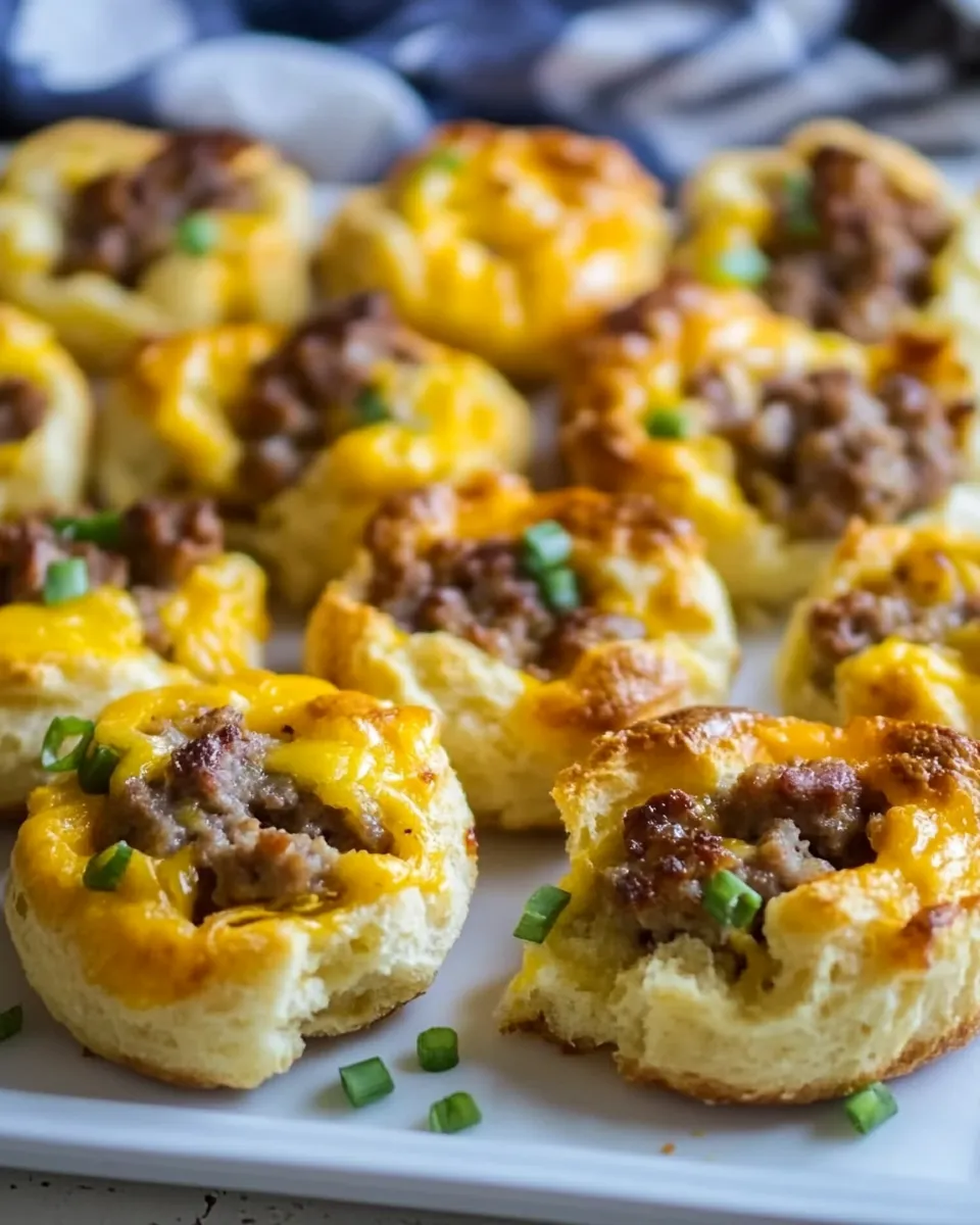 Easy Sausage Biscuit Cups recipe photo