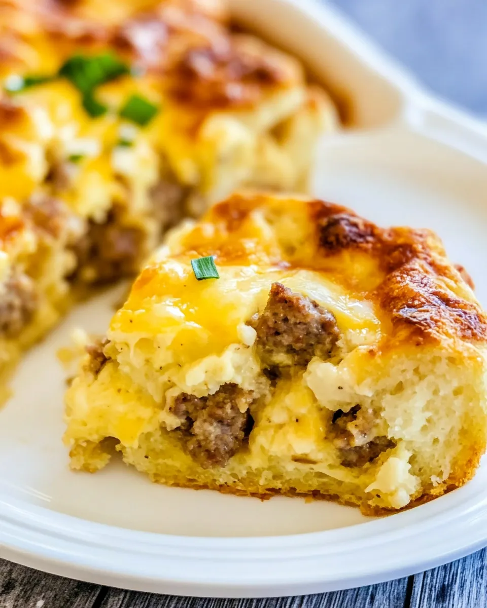 Easy Sausage and Cheese English Muffin Casserole image