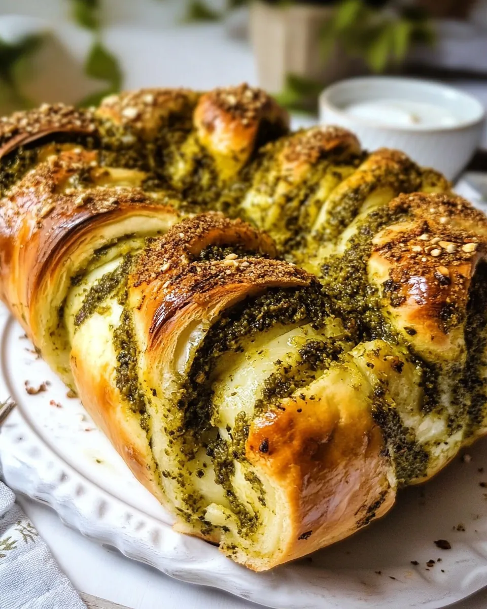 Easy Savory Pesto Babka recipe photo