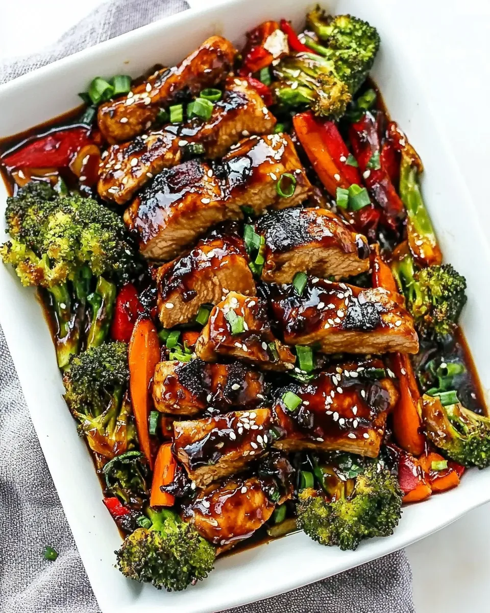 Delicious Sheet Pan Teriyaki Chicken With Vegetables image
