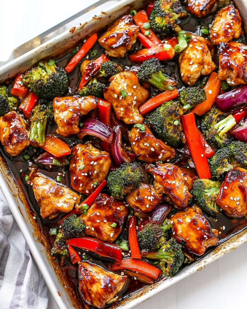 Quick Sheet Pan Teriyaki Chicken With Vegetables recipe photo