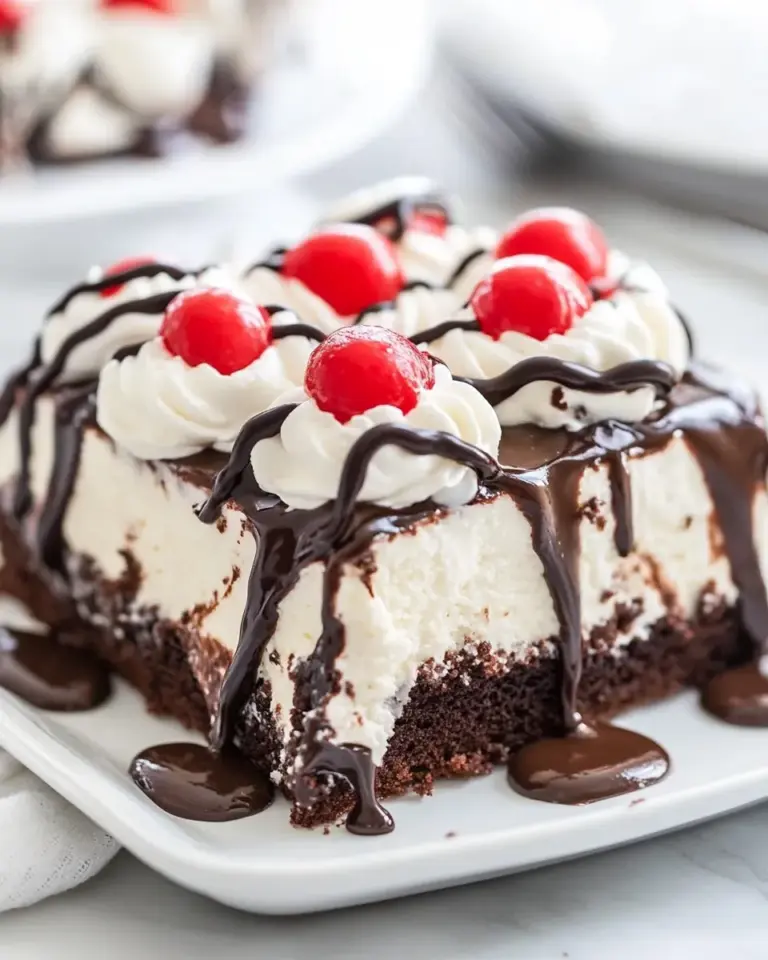 Homemade Shoneys Hot Fudge Cake Easy Copycat Recipe (Ice Cream Cake Heaven) photo