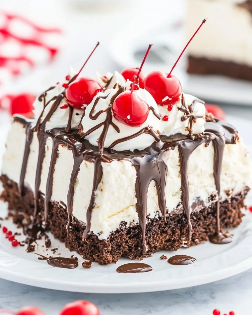 Classic Shoneys Hot Fudge Cake Easy Copycat Recipe (Ice Cream Cake Heaven) image