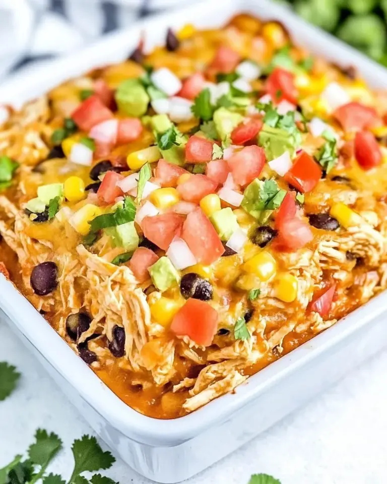 Easy Shredded Mexican Chicken Casserole photo